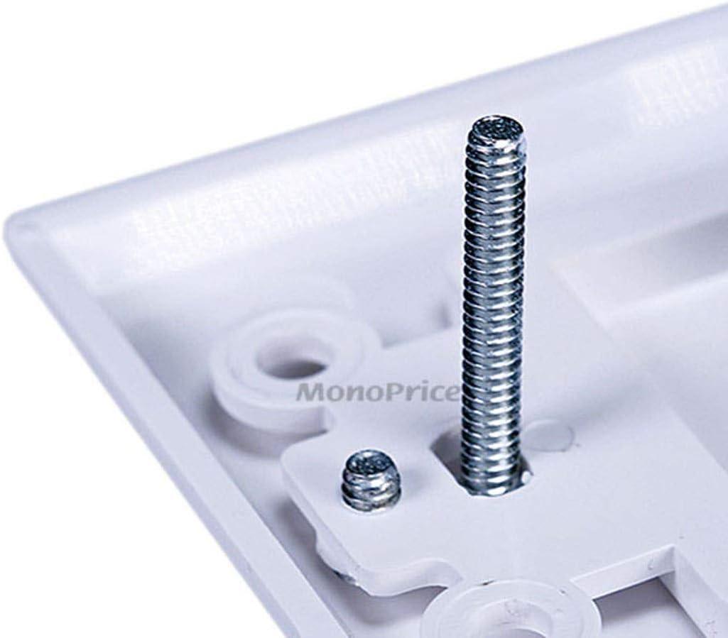 imageMoonrise Monoprice 103326 Banana Binding Post TwoPiece Inset Coupler Wall Plate for 4 Speakers White2 Speaker