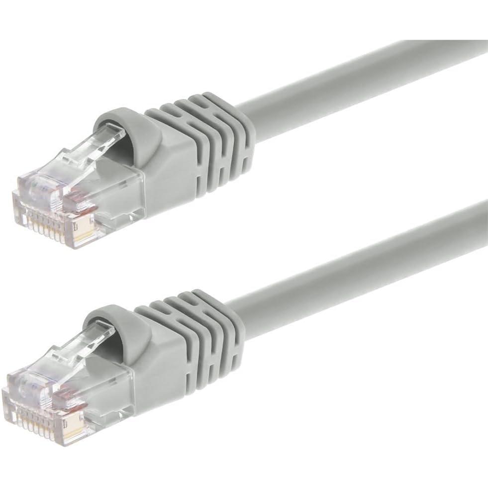 imageMonoprice 10FT 24AWG Cat5e 350MHz UTP Ethernet Bare Copper Network Cable GrayGray
