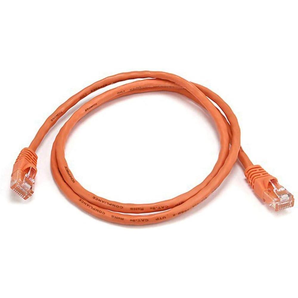 imageMonoprice 10FT 24AWG Cat5e 350MHz UTP Ethernet Bare Copper Network Cable  GrayOrange