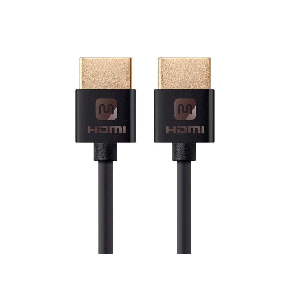 imageMonoprice 113578 Ultra Slim Series High Speed HDMI Cable 15Feet BlackBlack