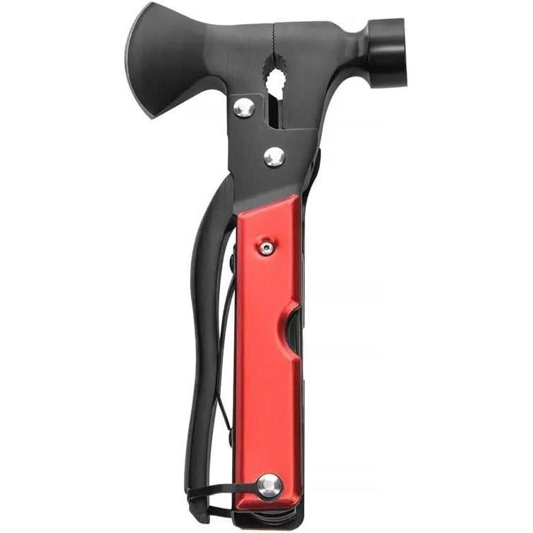 imageMonoprice 14in1 Tool Multi Functional Hammer Axe 18CM with Fabric Bag Camping Accessories Gift for Him Men Dad Boyfriend  Pure Outdoor Collection