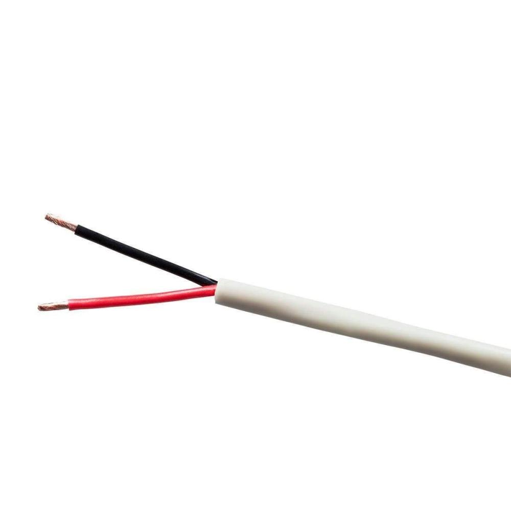 imageMonoprice 4 Conductor Speaker Wire Burial Rated Outdoor Compatible Water Resistant Jacket With Color Coded 100 Pure Bare OxygenFree Copper Conductors 14AWG 250 Feet Gray16AWG