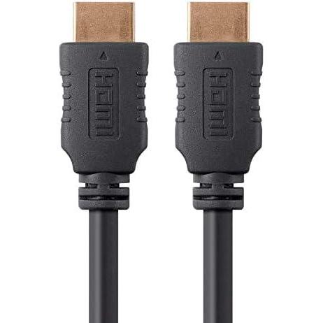 imageMonoprice 4K High Speed HDMI Cable  4K60Hz 18Gbps HDR 10ft Black  3 Pack