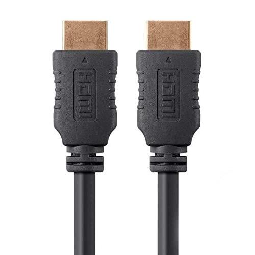 imageMonoprice 4K High Speed HDMI Cable  HDMI 20 4K60Hz HDR HDR10 Dolby Vision 18Gbps YUV 444 28AWG With Ferrite Cores 15 Feet Black 1 Pack3 Pack