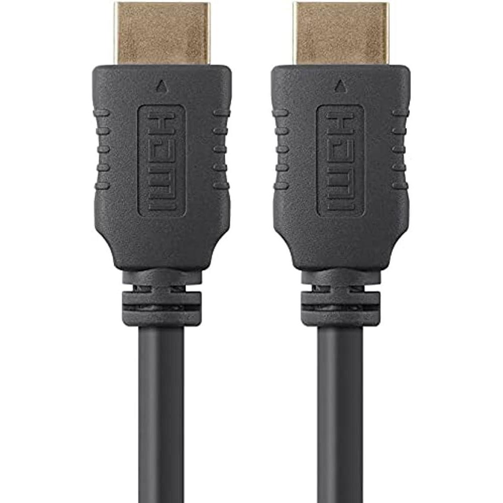imageMonoprice 4K High Speed HDMI Cable HDMI 20 4K60Hz HDR HDR10 Dolby Vision 18Gbps YUV 444 28AWG with Ferrite Cores 6 Feet Black 5 Pack