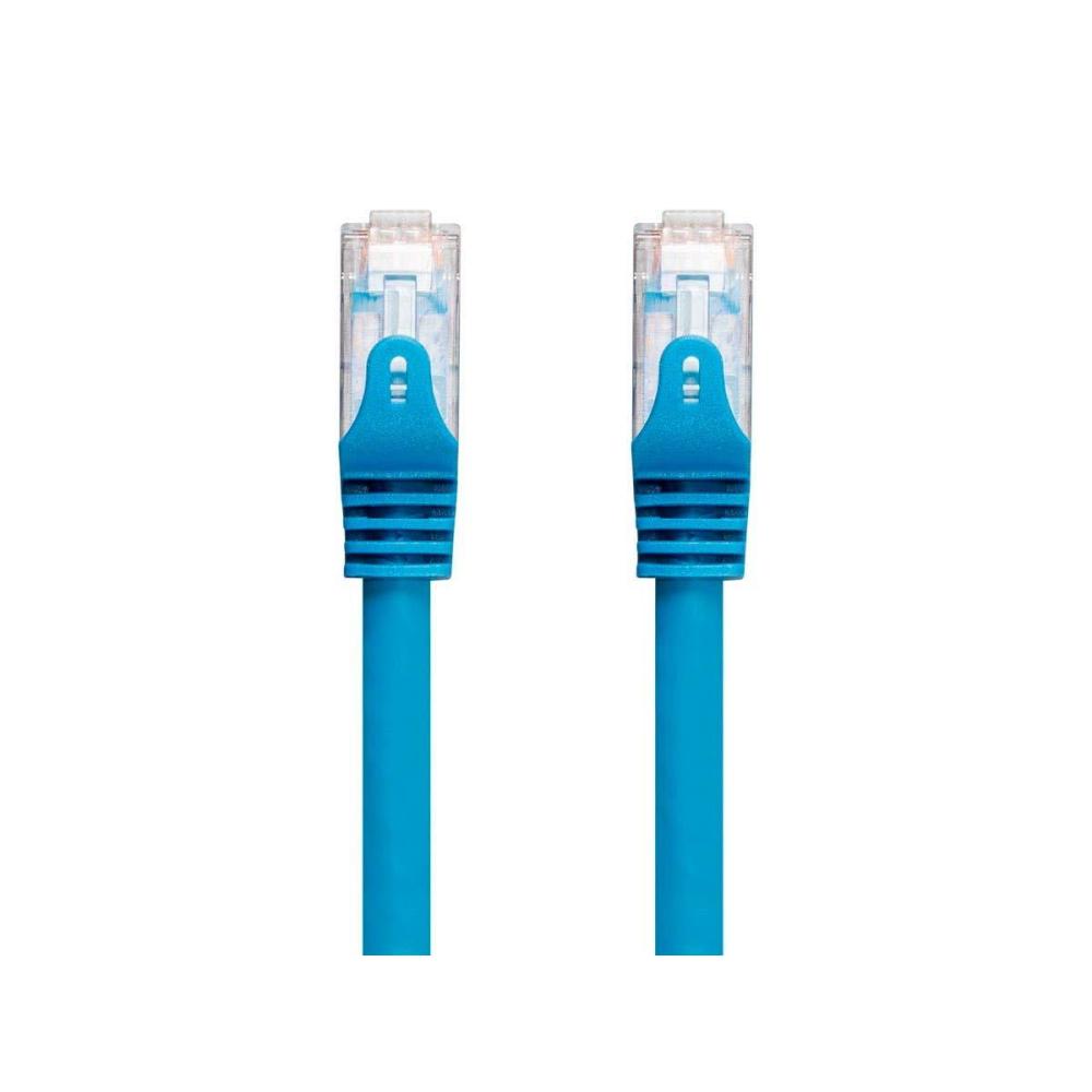 imageMonoprice Cat6 30ft Blue CMP Patch Cable UTP Solid 23AWG 550MHz Pure Bare Copper Snagless RJ45 Entegrade Series Ethernet Cable14 Feet