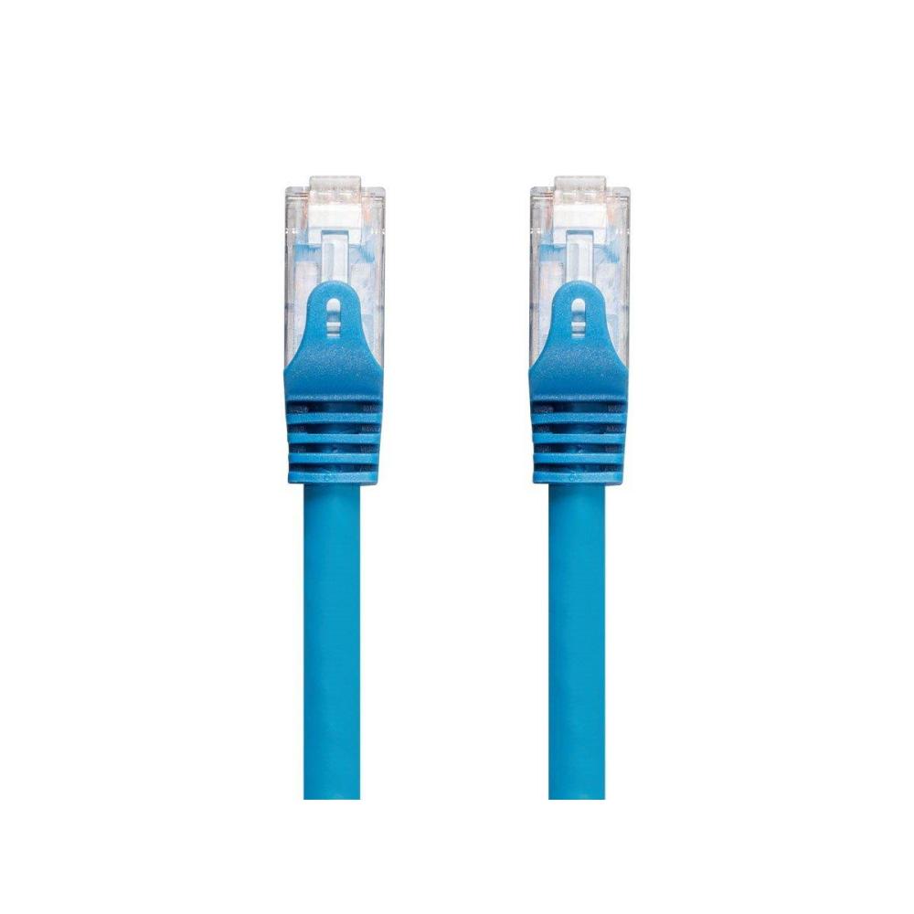 imageMonoprice Cat6 30ft Blue CMP Patch Cable UTP Solid 23AWG 550MHz Pure Bare Copper Snagless RJ45 Entegrade Series Ethernet Cable50 Feet