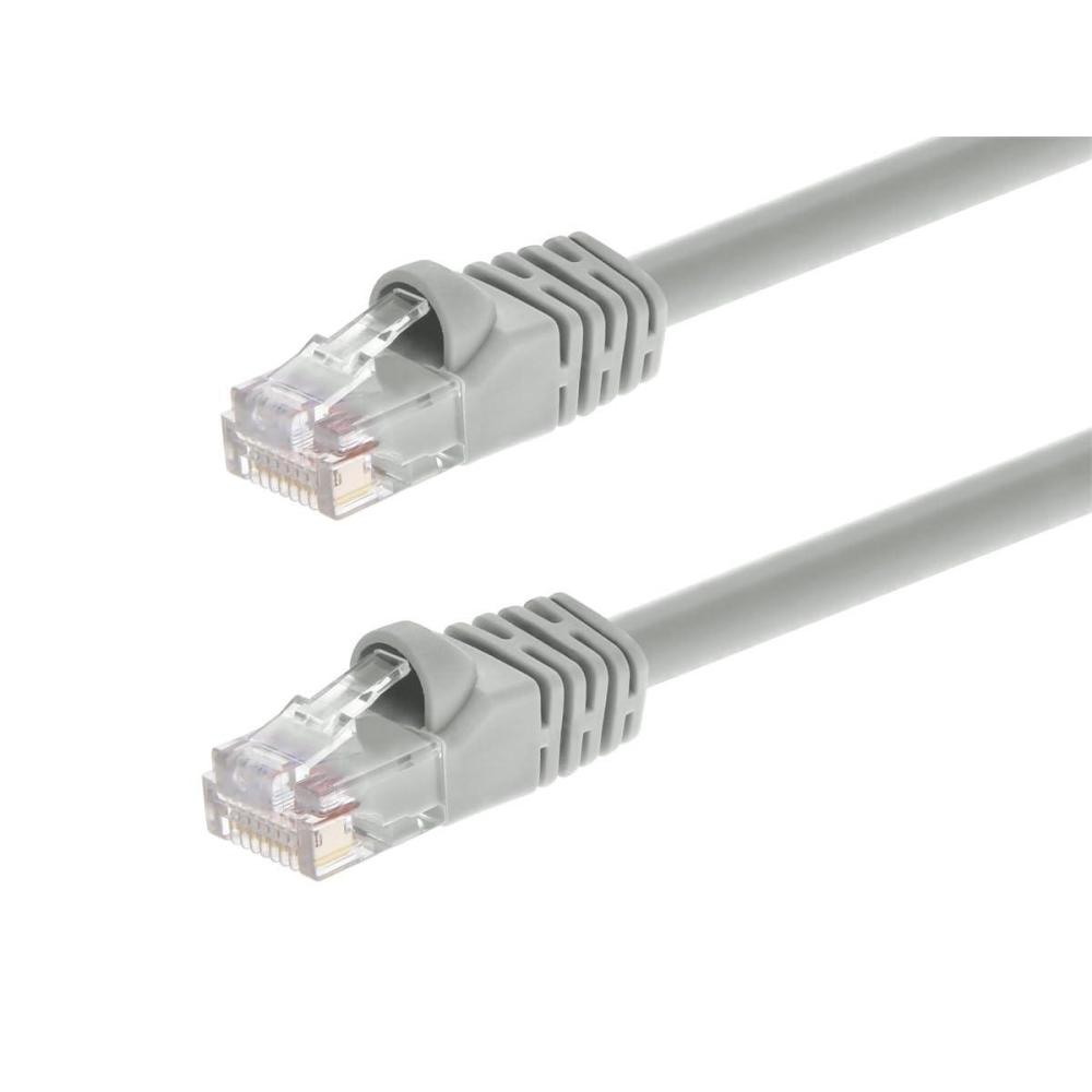 imageMonoprice Cat6 3ft Red Crossover Patch Cable UTP 24AWG 550MHz Pure Bare Copper Snagless RJ45 Fullboot Series Ethernet CableGray
