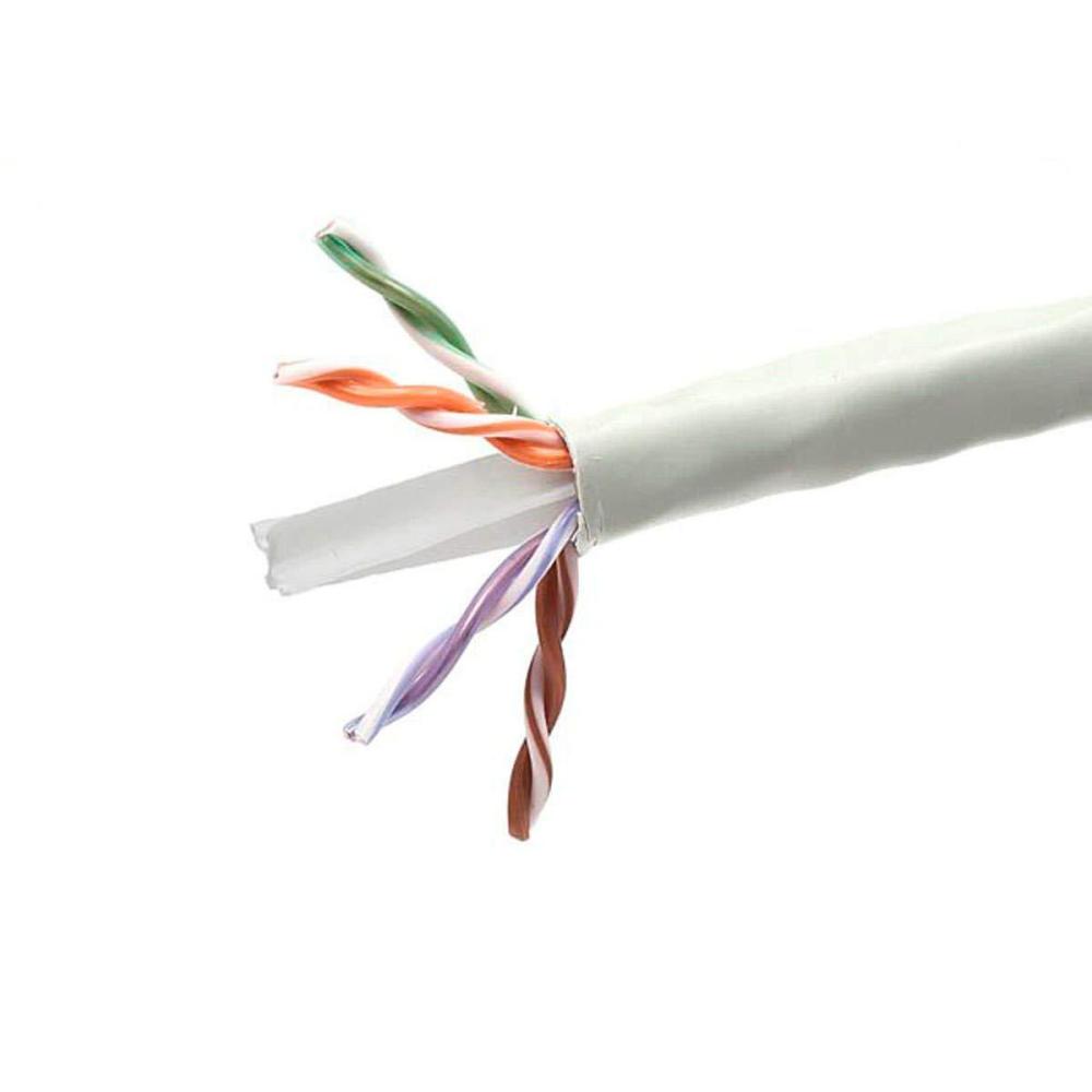 imageMonoprice Cat6 Ethernet Bulk Cable  Solid 550Mhz UTP CMP TAA Plenum Pure Bare Copper Wire 23AWG No Logo Pull Box 1000 Feet BlueGrey