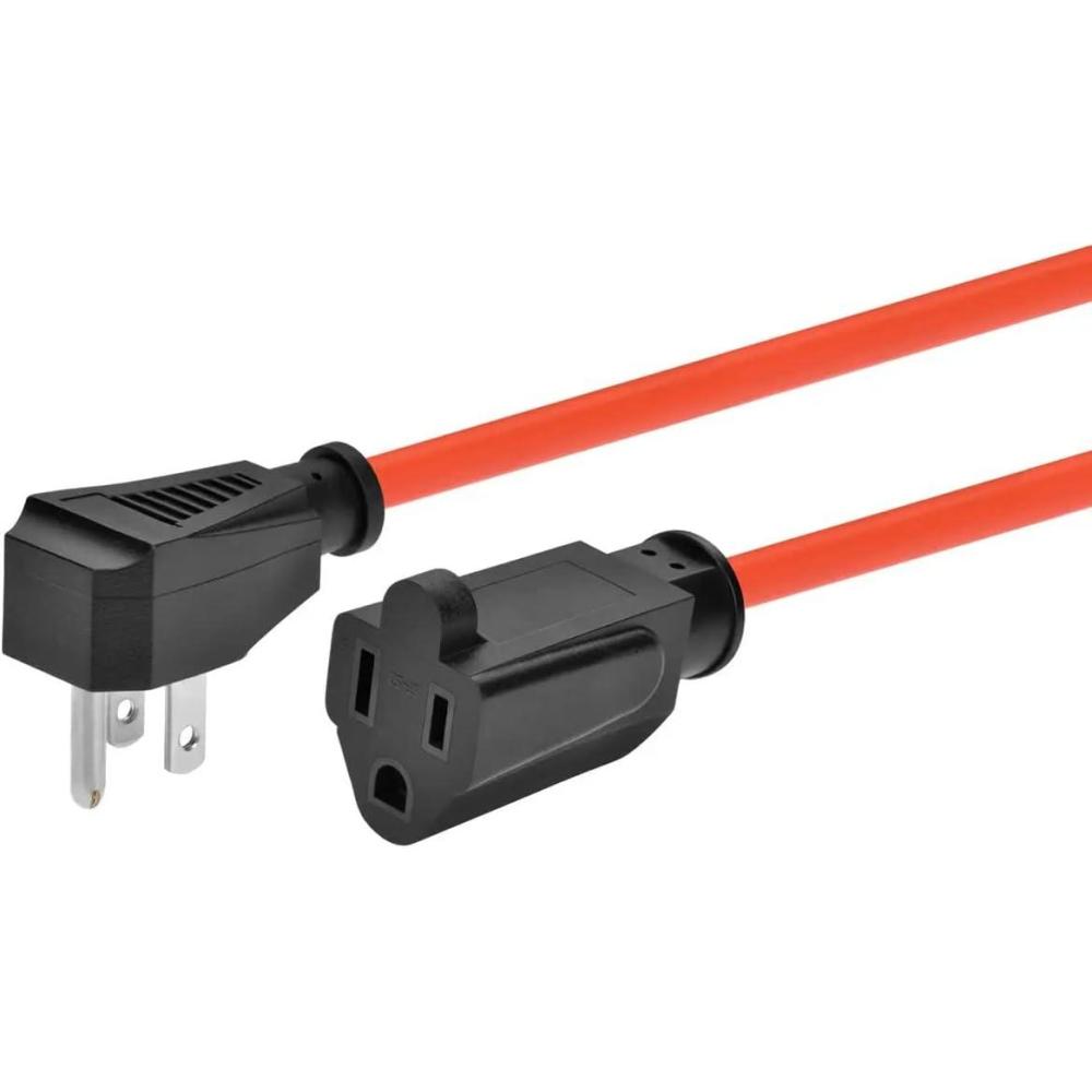 imageMonoprice Coiled Power Tool Extension Cord  NEMA 515P to NEMA 515R Expands from 3 Feet to 10 Feet 13 Amp 16AWG Orange