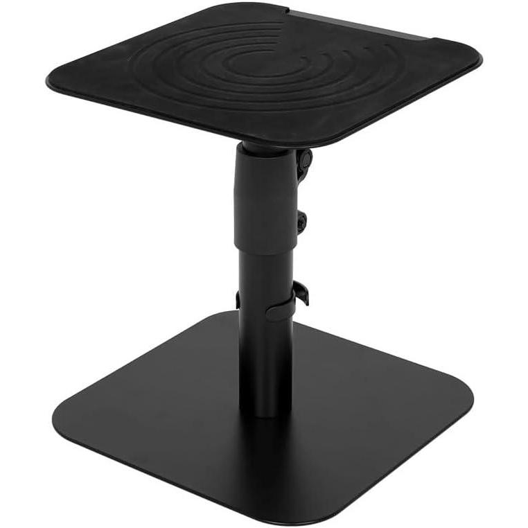 imageMonoprice Desktop Freestanding Speaker Stands Pair Adjustable with Cable Management for MediumLarge Bookshelf Studio Monitor Speakers