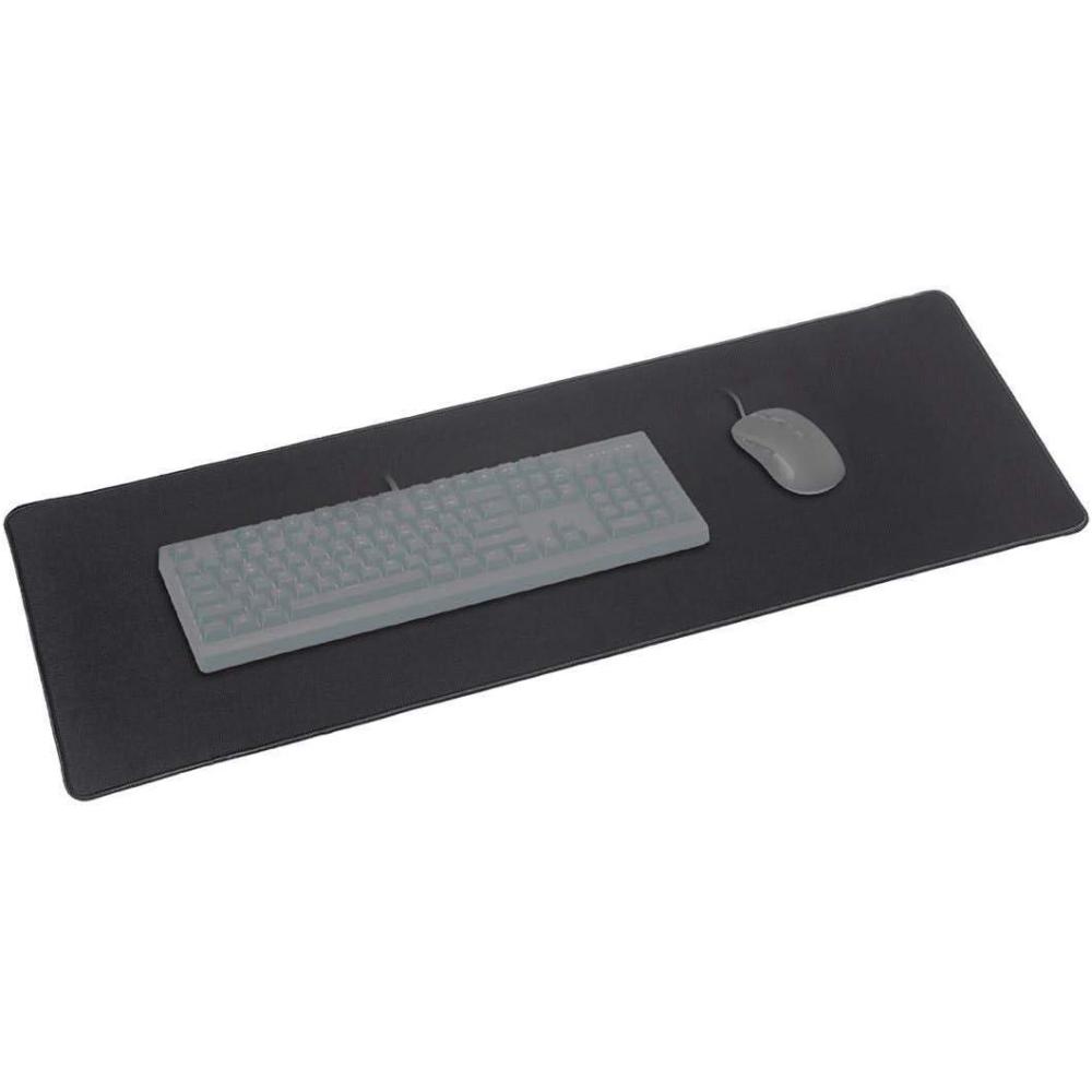 imageMonoprice Extra Wide Keyboard ampamp Mouse Pad NonSlip High Precision 36in x 12in 3mm Thick Black Workstream Collection
