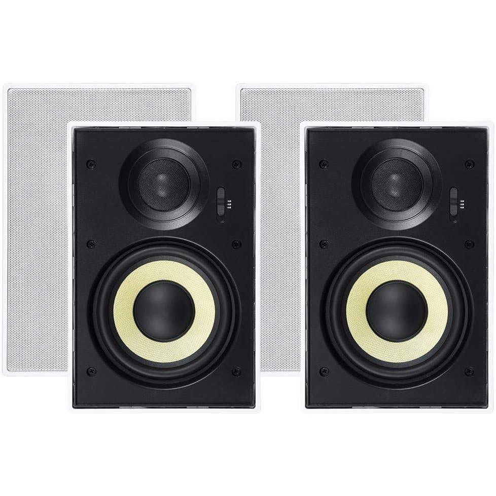 imageMonoprice Fiber InWall Speaker 10 Inch 300W Subwoofer Easy Installation And Paintable Grill Caliber SeriesSlim