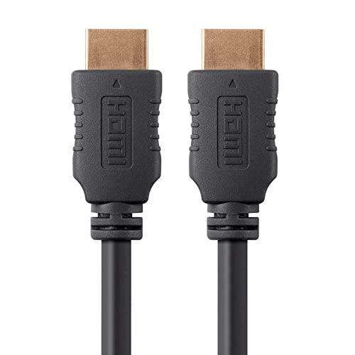 imageMonoprice High Speed HDMI Cable 4K60Hz HDR 18Gbps YUV 444 26AWG 20 Feet Black Select Series20 Feet 3 Pack