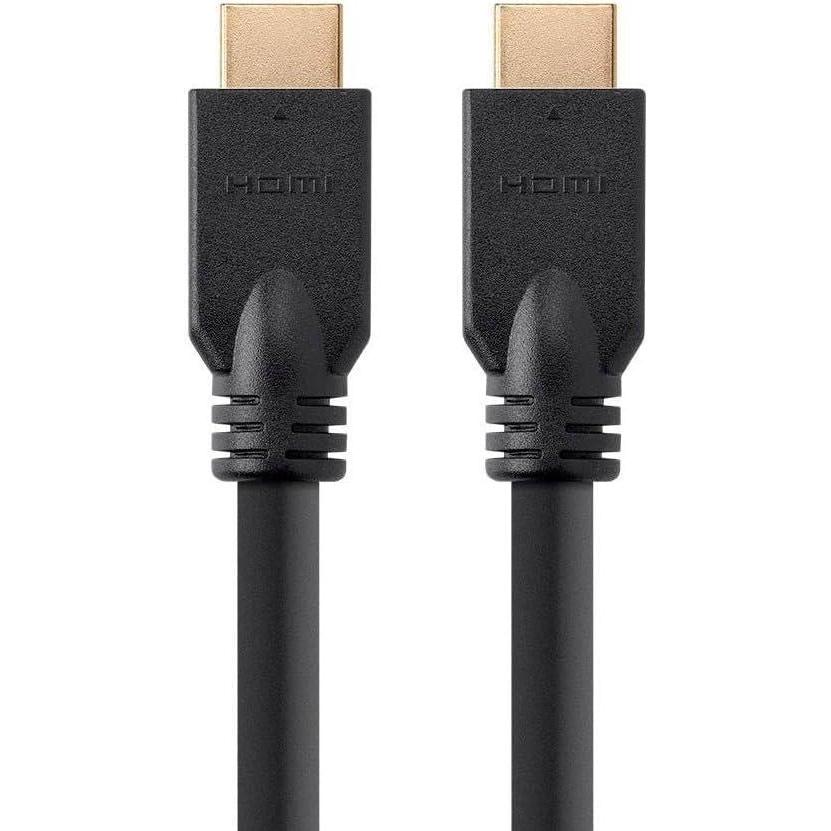 imageMonoprice High Speed HDMI Cable 4K60Hz 18Gbps HDR 24AWG YCbCr 444 CL2 No Logo Compatible with UHD TV and More 6 Feet Black  Commercial Series3 Pack