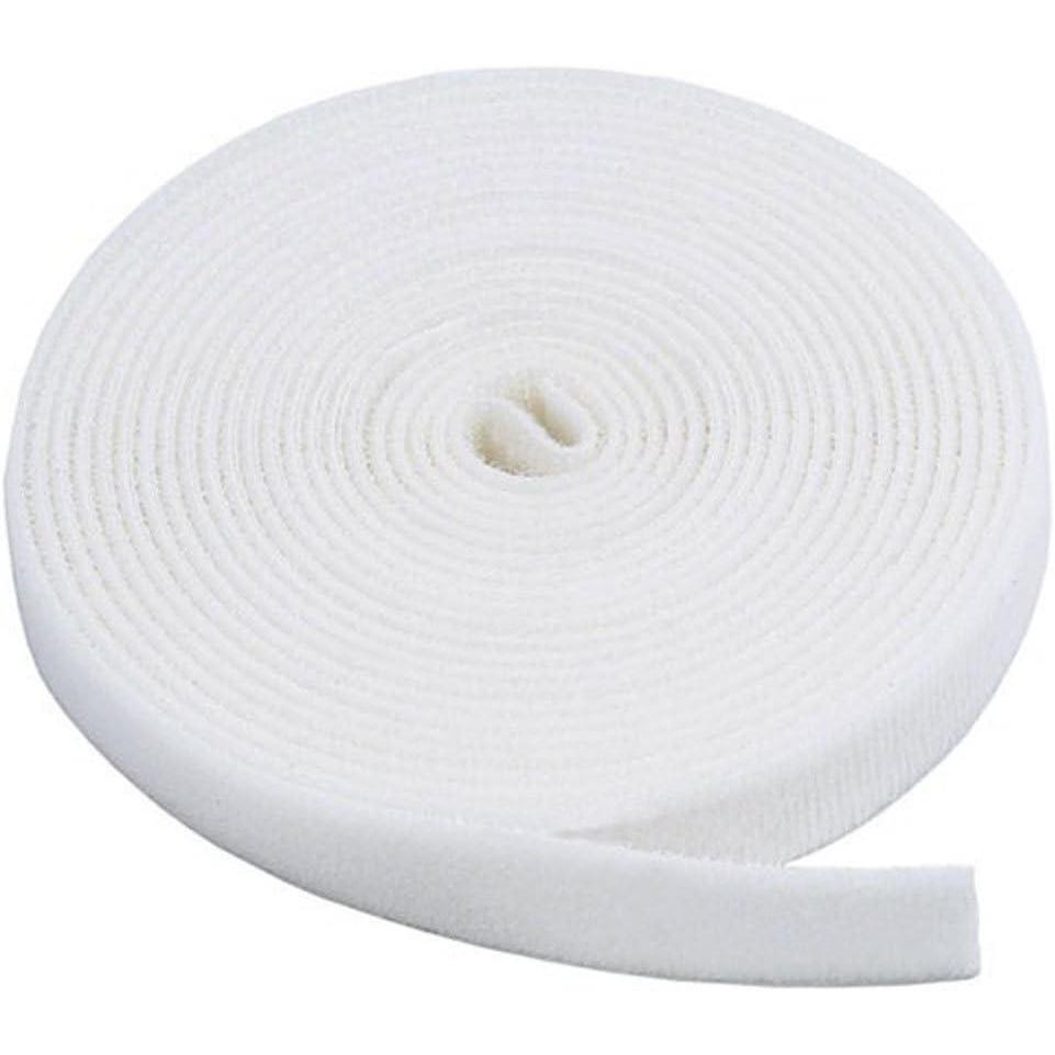 imageMonoprice Hook and Loop Fastening Tape  5 Yards Per Roll 075in WhiteWhite