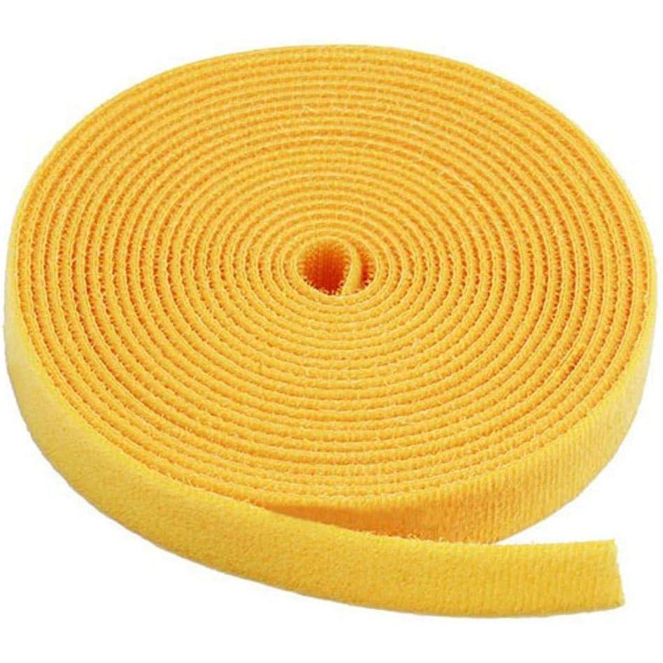 imageMonoprice Hook and Loop Fastening Tape  5 Yards Per Roll 075in WhiteYellow