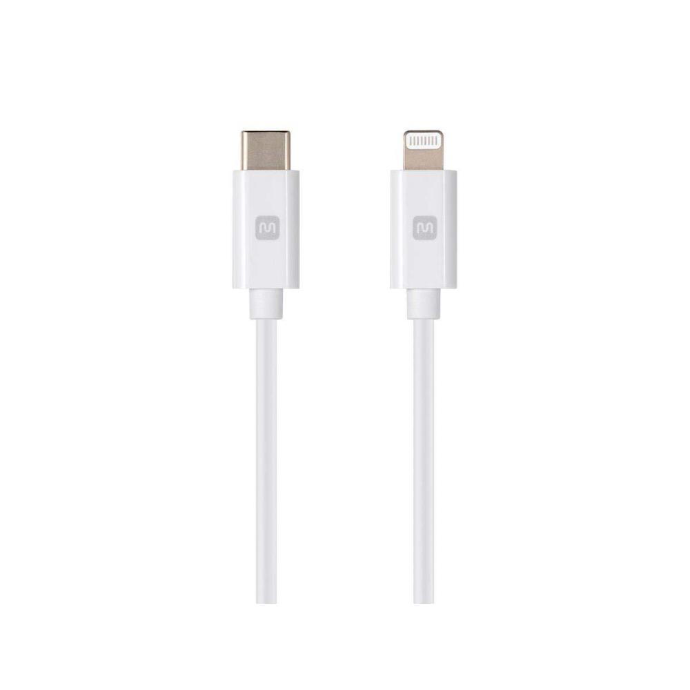 imageMonoprice Lightning to USBC Charging Cable  Apple MFi Certified 15 Feet Black  Essential SeriesWhite