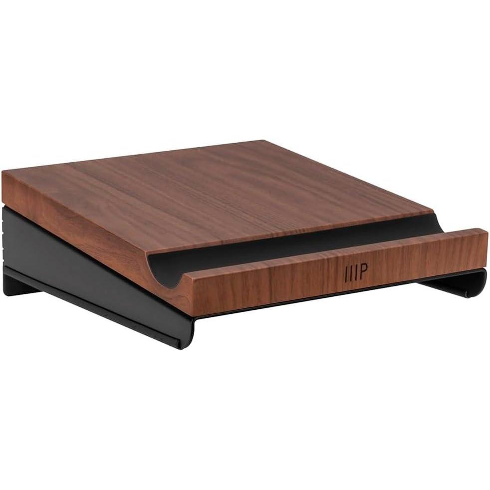 imageMonoprice OnWall Bike Storage Mount and Display Rack with Open Walnut Top Shelf Compact Sturdy Design Bike Storage Bicycle Hanger