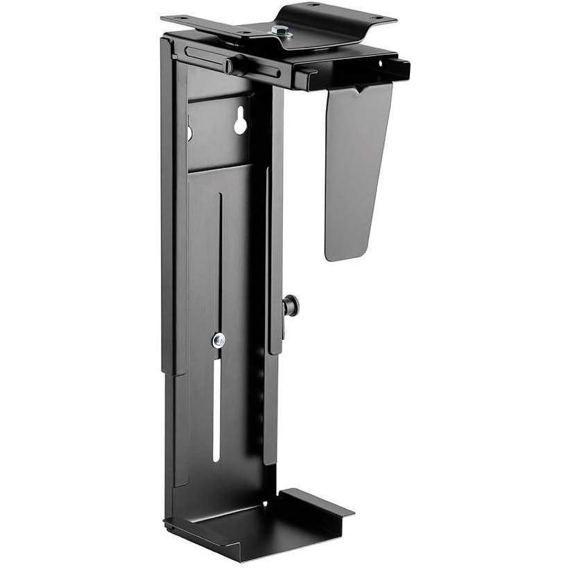 imageMonoprice PC Tower Holder Adjustable Under Desk Mount Designed for Use with SitStand Desks Workstream Collection