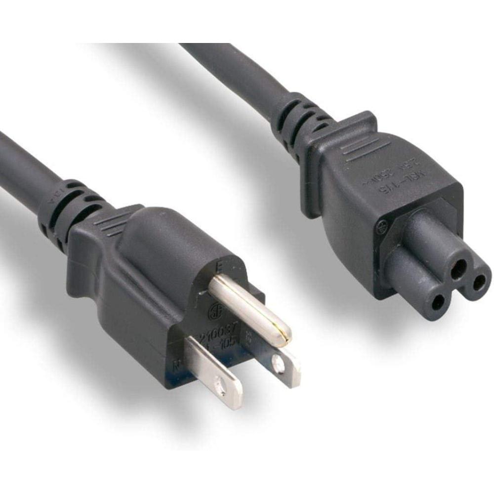 imageMonoprice Power Cord  NEMA 515P to IEC320C5 18AWG 7A125V SVT 3Prong 6ft Black1 Feet