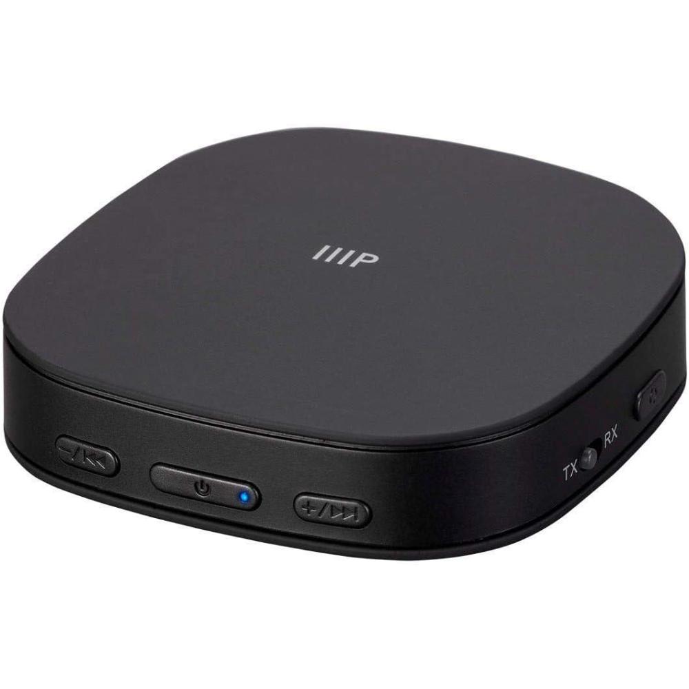 imageMonoprice Premium Bluetooth 5 Transmitter ampamp Receiver with aptx HD aptX aptX Low Latency AAC and SBC Codecs and Optical and Aux Inputs Small