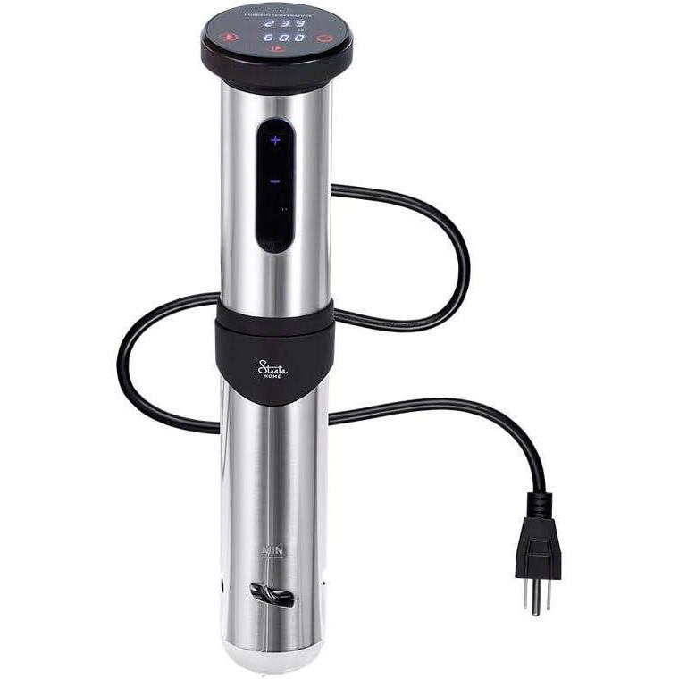 imageMonoprice Sous Vide Immersion Cooker 800W  With Adjustable Clamp And Digital LED Touch Screen Easy To Clean Black and Silver  Strata Home Collection1100W