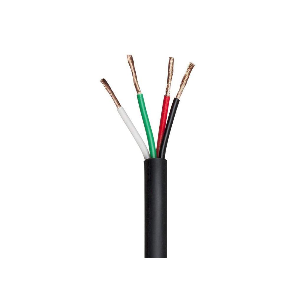 imageMonoprice Speaker Wire  UL 2 Conductor CMPRated 100 Percent Pure Bare Copper with Color Coded Conductors 14AWG 1000 Feet Black  Nimbus Series4Conductor