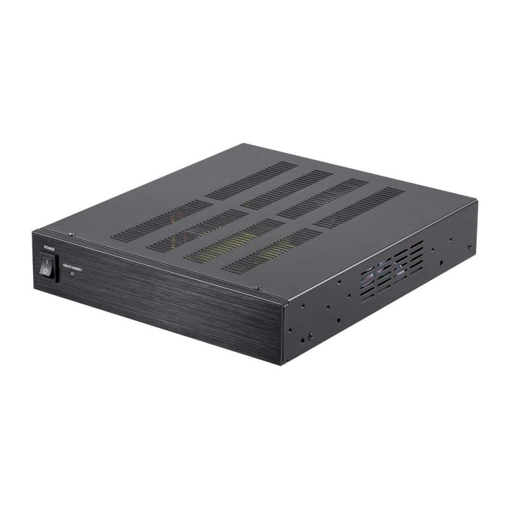 imageMonoprice Unity 200Watt Bridgeable Power Amp  ClassD Amplifier 12Volt InputOutput Triggers Rack Mountable100W