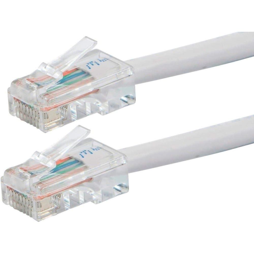 imageMonoprice ZerobootCat6 Ethernet Patch Cable  Network Internet Cord  RJ45 Stranded 550Mhz UTP Pure Bare Copper Wire 24AWG 25ft BlackWhite
