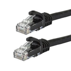 Monoprice – 109799 Flexboot Cat6 Ethernet Patch Cable – Network Internet Cord – RJ45, Stranded, 550Mhz, UTP, Pure Bare Copper Wire, 24AWG, 7ft, Black(12)