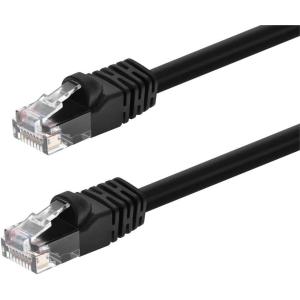 Monoprice 0.5FT 24AWG Cat6 550MHz UTP Ethernet Bare Copper Network Cable – Black(Black)