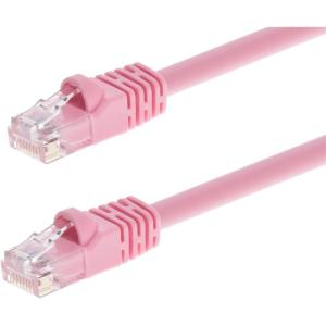Monoprice 0.5FT 24AWG Cat6 550MHz UTP Ethernet Bare Copper Network Cable – Black(Pink)