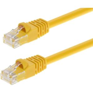 Monoprice 0.5FT 24AWG Cat6 550MHz UTP Ethernet Bare Copper Network Cable – Black(Yellow)