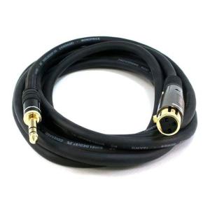 Monoprice 104768 3-Feet Premier Series XLR Female to 1/4-Inch TRS Male 16AWG Cable gold(10 Feet)