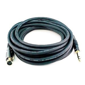 Monoprice 104768 3-Feet Premier Series XLR Female to 1/4-Inch TRS Male 16AWG Cable gold(25 Feet)
