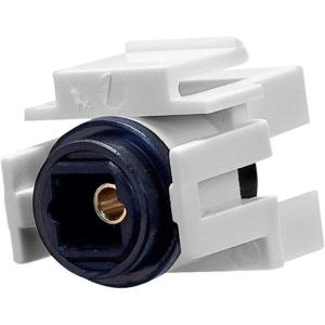 Monoprice 108729 Keystone Jack TOSLINK Female to Female Coupler Adapter, White, 1-Pack(1 Count (Pack of 1))