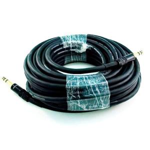 Monoprice 1/4-Inch TRS Male to 1/4-Inch TRS Male Cable – 50 Feet- Black, 16AWG, Gold Plated – Premier Series(50ft)