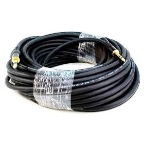 Monoprice 1/4-Inch TRS Male to 1/4-Inch TRS Male Cable – 50 Feet- Black, 16AWG, Gold Plated – Premier Series(75ft)
