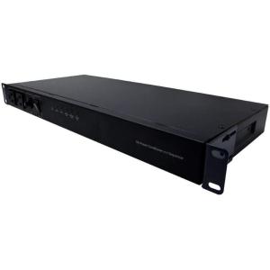 Monoprice 15 Amp Power Conditioner and Sequencer – 8 Outlets, 3 Zones, 1U Rack Mount, Black – Stage Right
