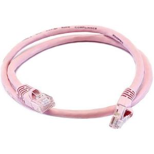 Monoprice 1FT 24AWG Cat5e 350MHz UTP Ethernet Bare Copper Network Cable – Yellow(Pink)
