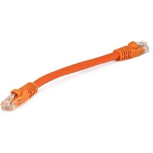 Monoprice 20FT 24AWG Cat5e 350MHz UTP Ethernet Bare Copper Network Cable – Yellow(Orange)