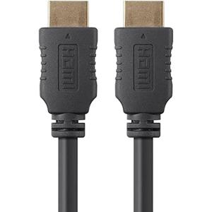 Monoprice 4K High Speed HDMI Cable – HDMI 2.0, 4K@60Hz, HDR, HDR10, Dolby Vision, 18Gbps, YUV 4:4:4, 28AWG, with Ferrite Cores, 6 Feet, Black – 5 Pack