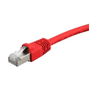 Monoprice 50FT 24AWG Cat6A 500MHz STP Ethernet Bare Copper Network Cable – Blue(Red)