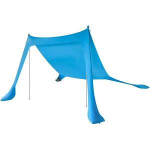 Monoprice 7-Foot, 4-Person Sunshade – with UPF 50+ UV Protection, Lightweight Lycra Fabric, Blue – Pure Outdoor Collection