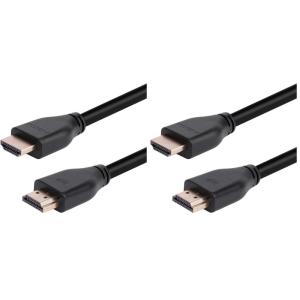 Monoprice 8K Certified Ultra High Speed HDMI Cable – HDMI 2.1, 8K@60Hz, 4K@120Hz, 48Gbps, HDR, VRR, CL2 In-Wall Rated, 15ft, Black (1 Pack)(1 Count (Pack of 2))