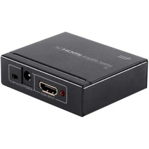 Monoprice Blackbird 4K 1×2 HDMI Amplifier Splitter – 48-bit Deep Color, 3D Video Support, Black