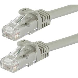 Monoprice Cat5e 10ft Black Patch Cable UTP 24AWG 350MHz Pure Bare Copper Snagless RJ45 Flexboot Series Ethernet Cable(Gray)