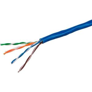Monoprice Cat5e Bulk Ethernet Cable – CMR UL Listed, UTP, Solid, 350MHz, Pull Box, No Logo, 24AWG, 1000 Feet, Blue(Blue)