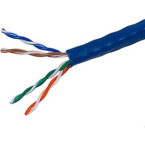 Monoprice Cat5e Ethernet Bulk Cable – Network Internet Cord – Solid, 350Mhz, UTP, CMR, Riser Rated, Pure Bare Copper Wire, 24AWG, 250ft, Blue(Blue)